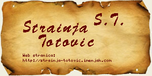 Strainja Totović vizit kartica